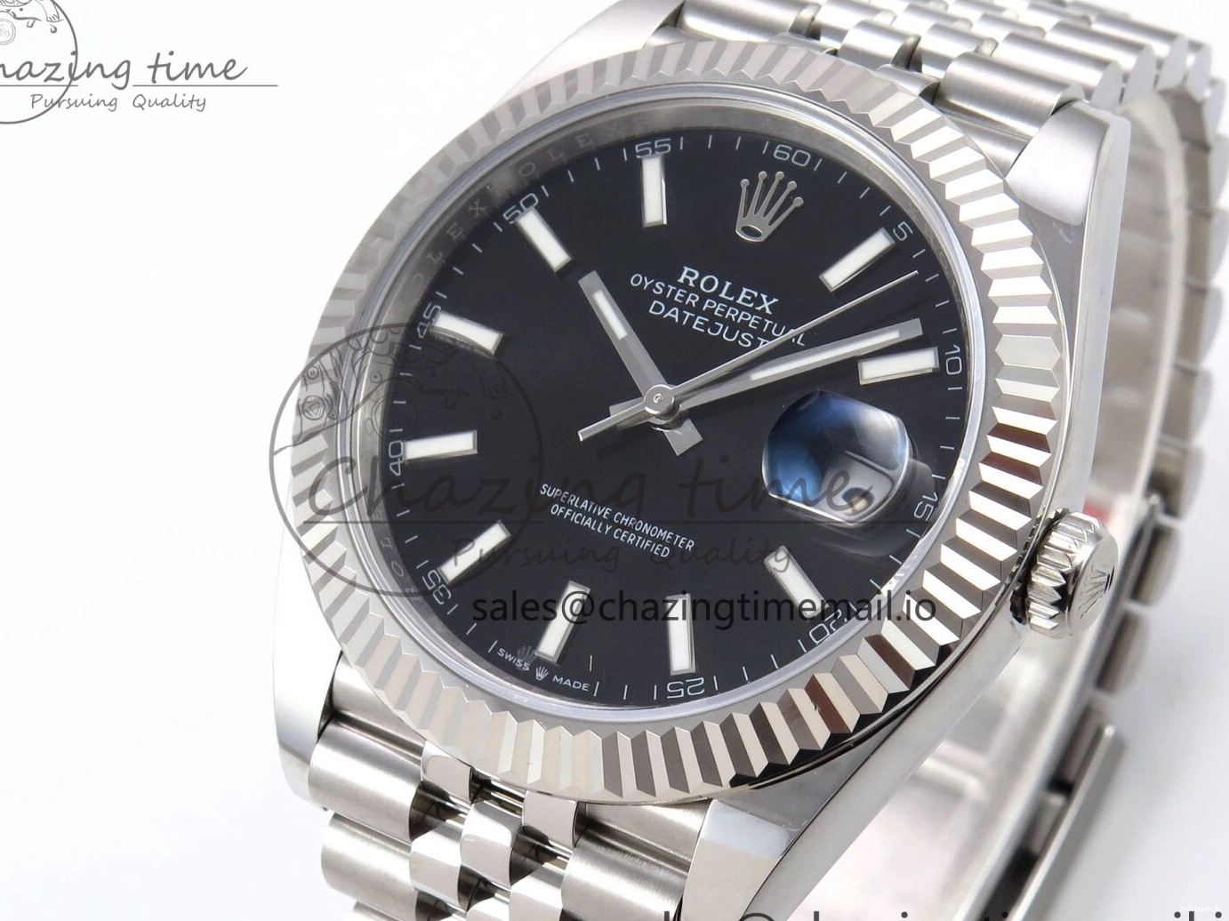 Stick DateJust Bracelet 41 Edition EWEF 126334 Best A3235 on Dial Jubilee Black 0515